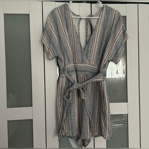American Eagle Outfitters Striped Muli Colored Romper